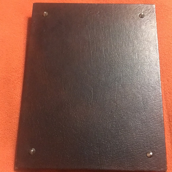 Antique Tooled Don Quyote de La Mancha hard leather notepad holder - Picture 7 of 10